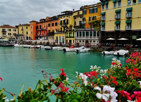 Peshiera del Garda, Italy is a town at the southern end of Lake 